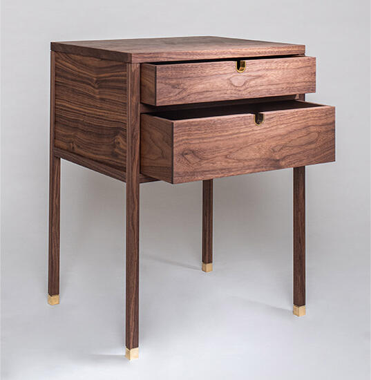 Bedside Table in Walnut